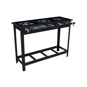 Fogão Industrial Venâncio Vulcão 3 Bocas 30X30 C/ Pé 