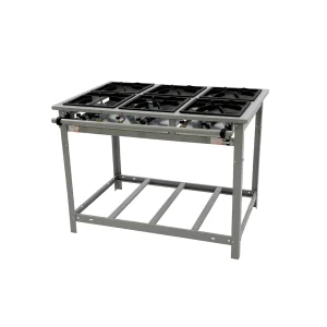 Fogão Industrial Venâncio Vulcão 6 Bocas 30X30 C/ Pé