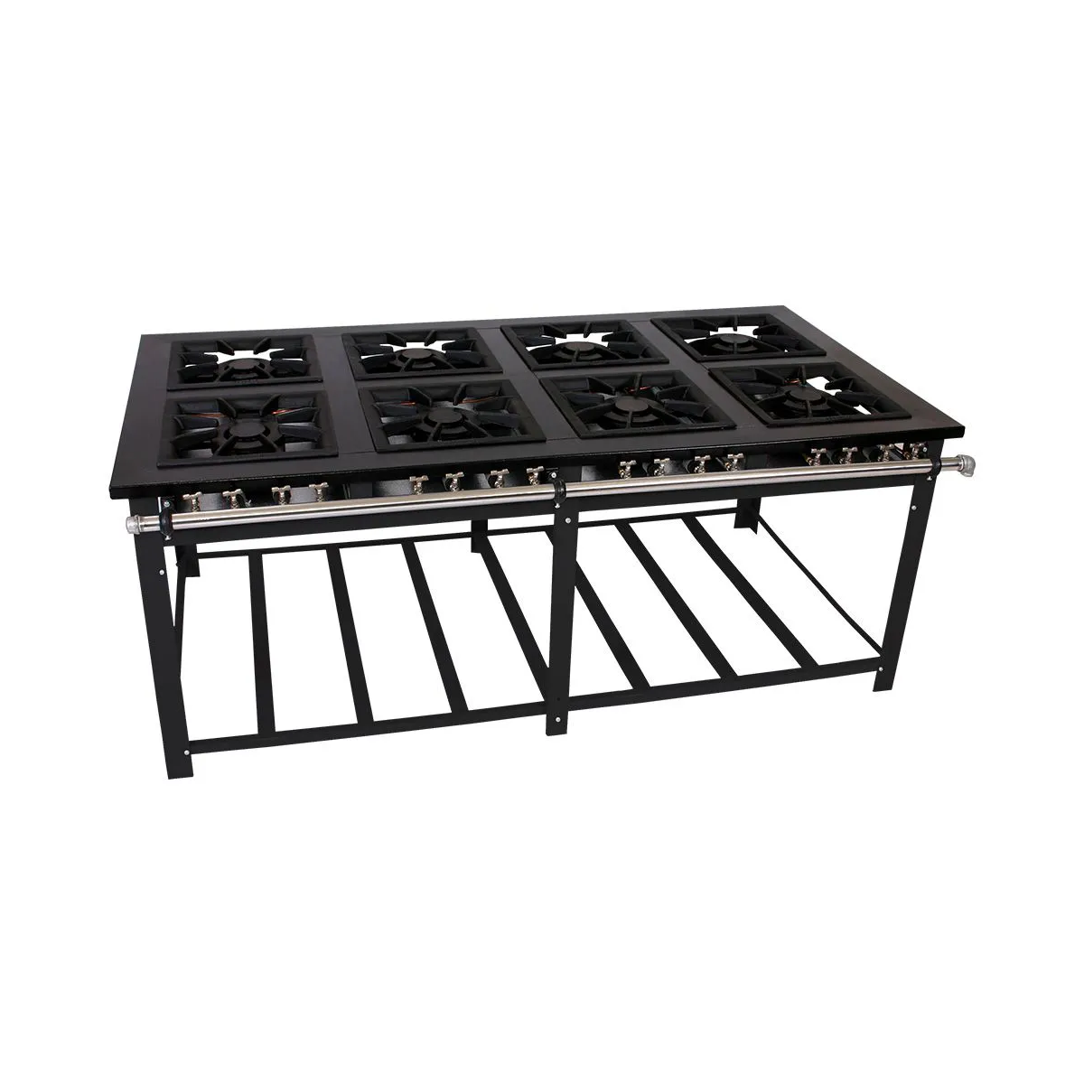 Fogão Industrial Venâncio Maxi 8 Bocas 40X40 C/ Pé