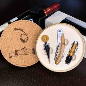 Conjunto Acessórios Vinho Personalizado