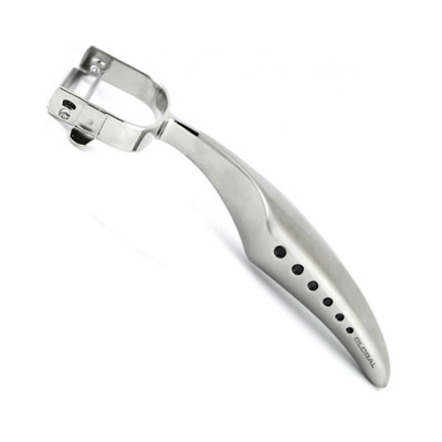 Pelador Global GS-69 – Faca de descascar horizontal com lâmina serrilhada, 5 cm