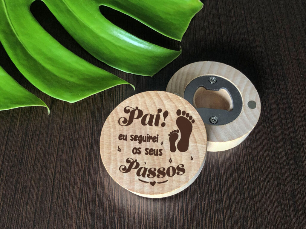 Abre-Capsulas personalizado- Pai seguirei os teus passos