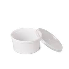 Copos Plástico para Sopa com Tampa 500 ml (manga 50 Unidades)