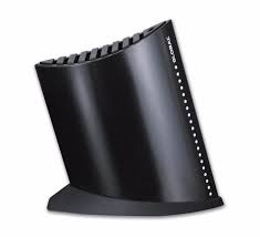 Stand Global GKB-52/CB – Suporte para facas em forma de barco, preto, 10 compartimentos