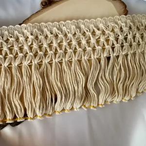 Franja Alhambra — Algodão 100% Natural 130mm