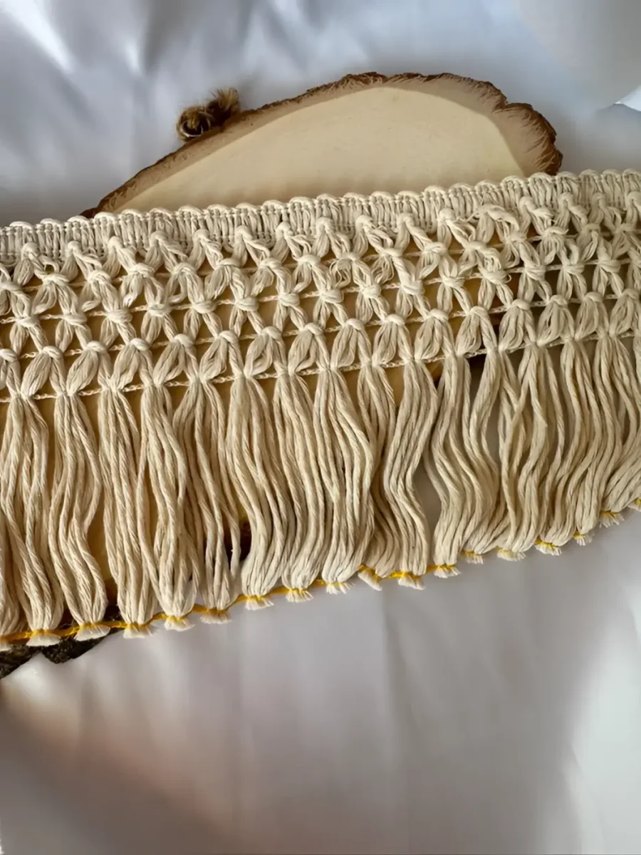 Franja Alhambra — Algodão 100% Natural 130mm