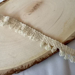Franja Linha Pura — Algodão 100% Natural 30mm