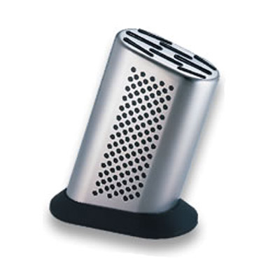 Bloco Global G-888D – Bloco de facas em aço inoxidável para 8 facas, design de ponto preto