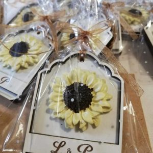 Lembrança casamento personalizada MDF e Gesso Perfumado