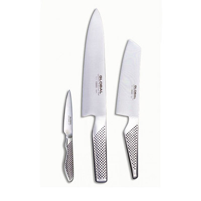 Facas Global G-2538 – Conjunto de 3 facas, (G-2, GS-5 e GS-38)