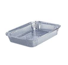 Formas de Aluminio 2200 ml com tampa (mangas de 100 Unidades)